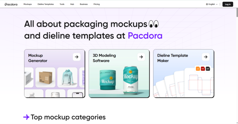 Pacdora: A Simple and Powerful Online Packaging Design Tool